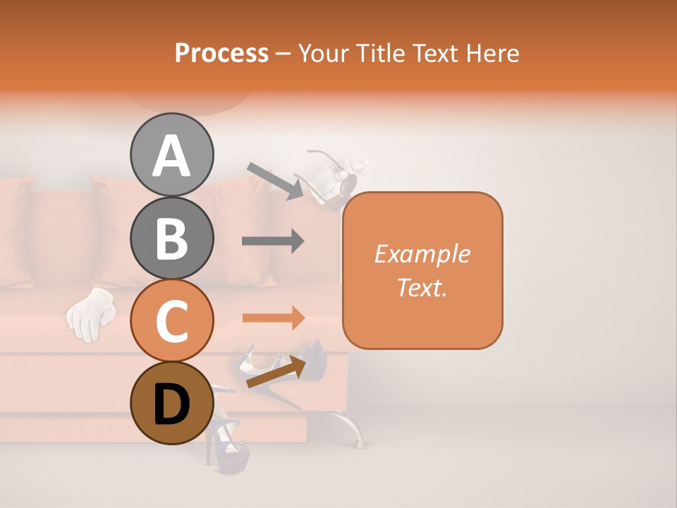 Glove Feminine Shoes PowerPoint Template