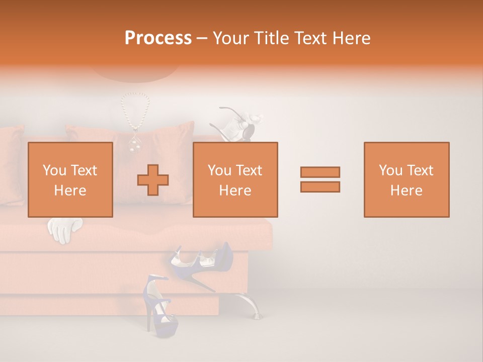 Glove Feminine Shoes PowerPoint Template