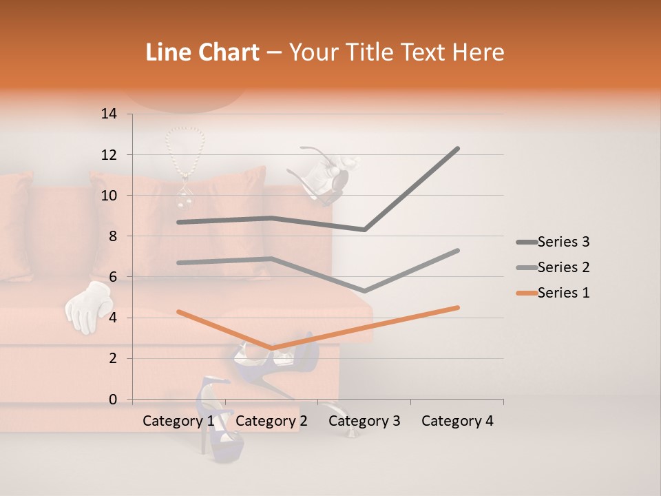 Glove Feminine Shoes PowerPoint Template