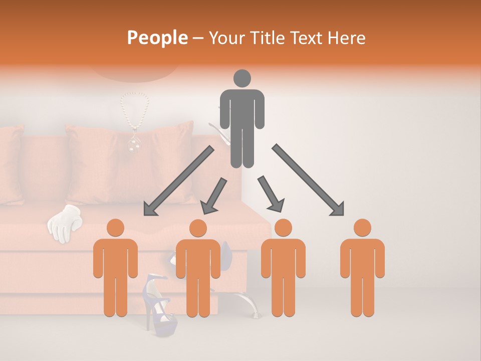 Glove Feminine Shoes PowerPoint Template