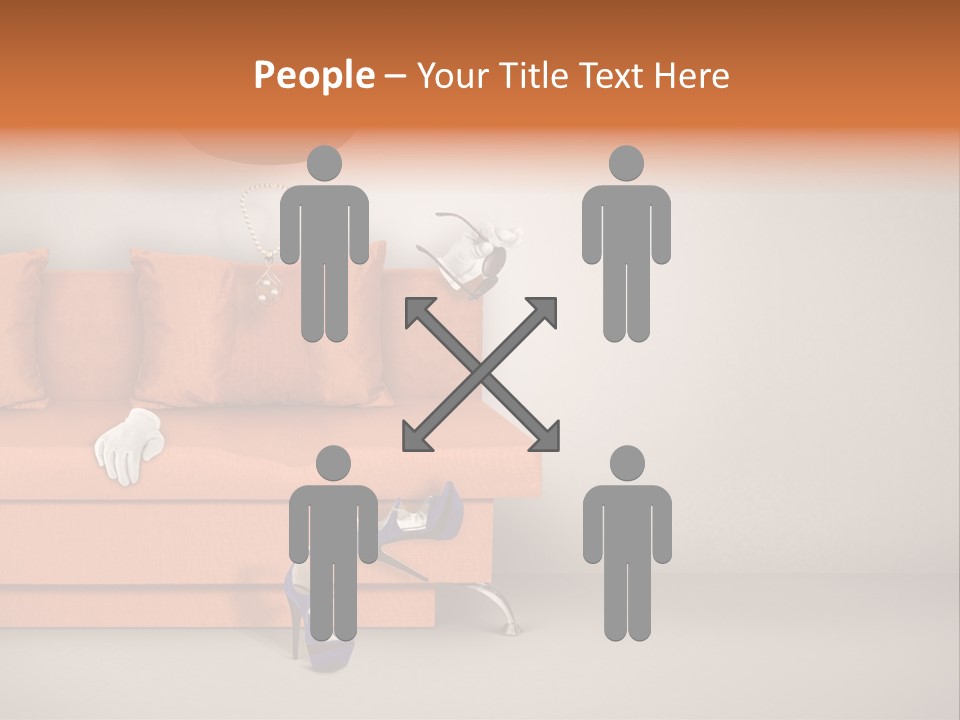 Glove Feminine Shoes PowerPoint Template