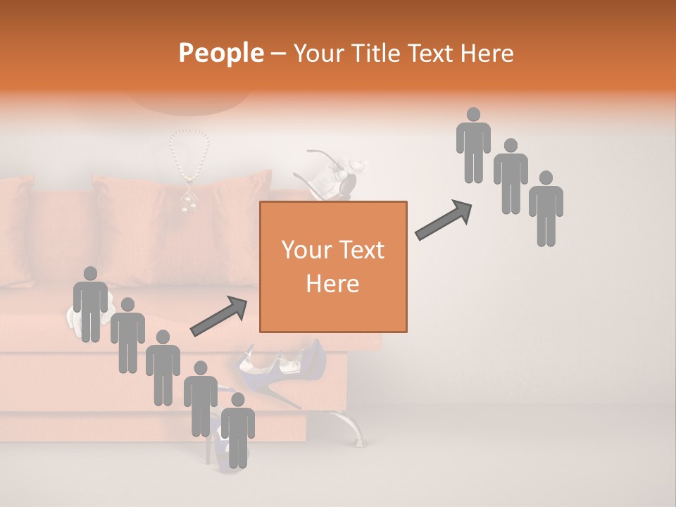 Glove Feminine Shoes PowerPoint Template