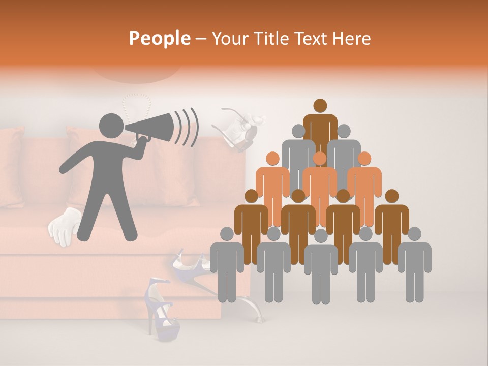 Glove Feminine Shoes PowerPoint Template