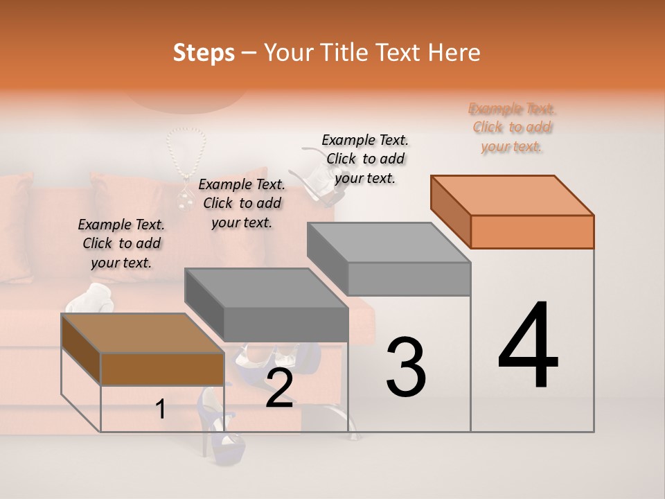 Glove Feminine Shoes PowerPoint Template