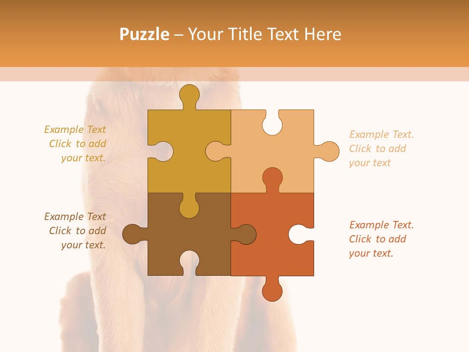 Retriever Golden Yellow PowerPoint Template