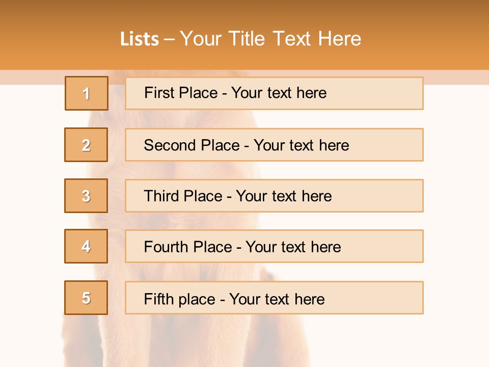 Retriever Golden Yellow PowerPoint Template