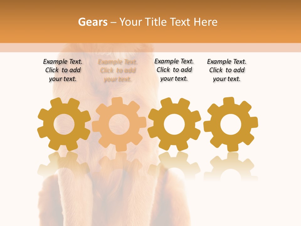 Retriever Golden Yellow PowerPoint Template