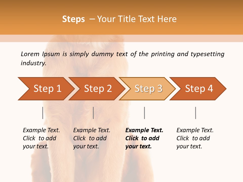 Retriever Golden Yellow PowerPoint Template