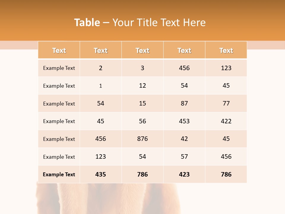 Retriever Golden Yellow PowerPoint Template