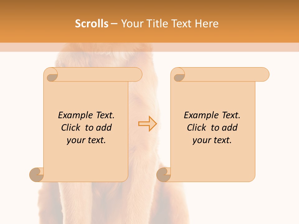 Retriever Golden Yellow PowerPoint Template