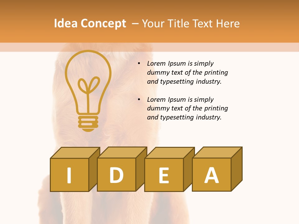 Retriever Golden Yellow PowerPoint Template