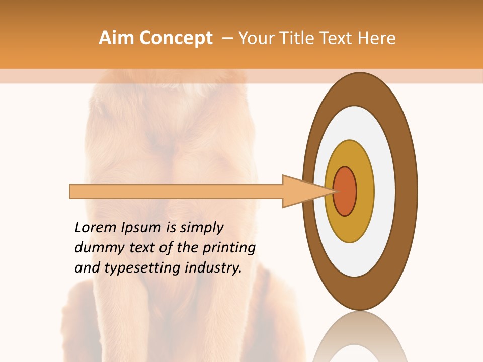 Retriever Golden Yellow PowerPoint Template