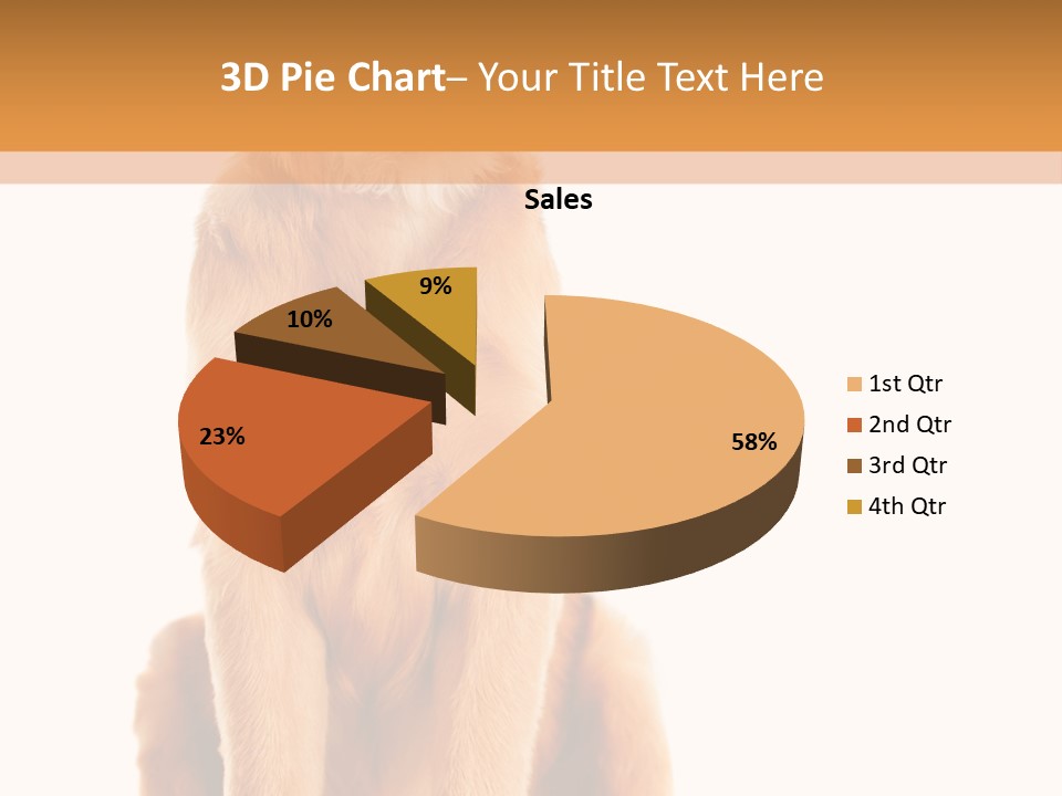 Retriever Golden Yellow PowerPoint Template