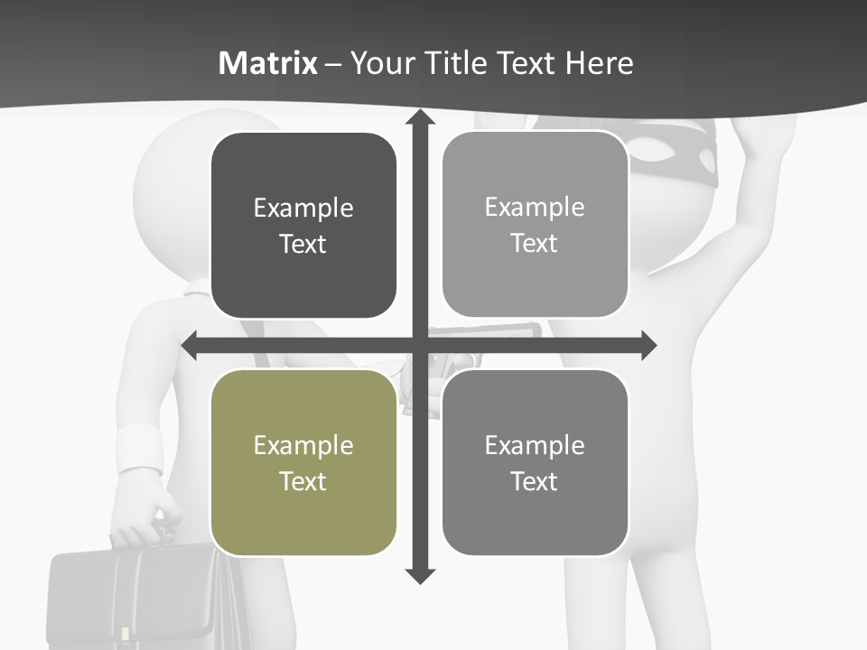 Isolated Render White PowerPoint Template