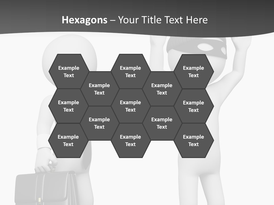 Isolated Render White PowerPoint Template