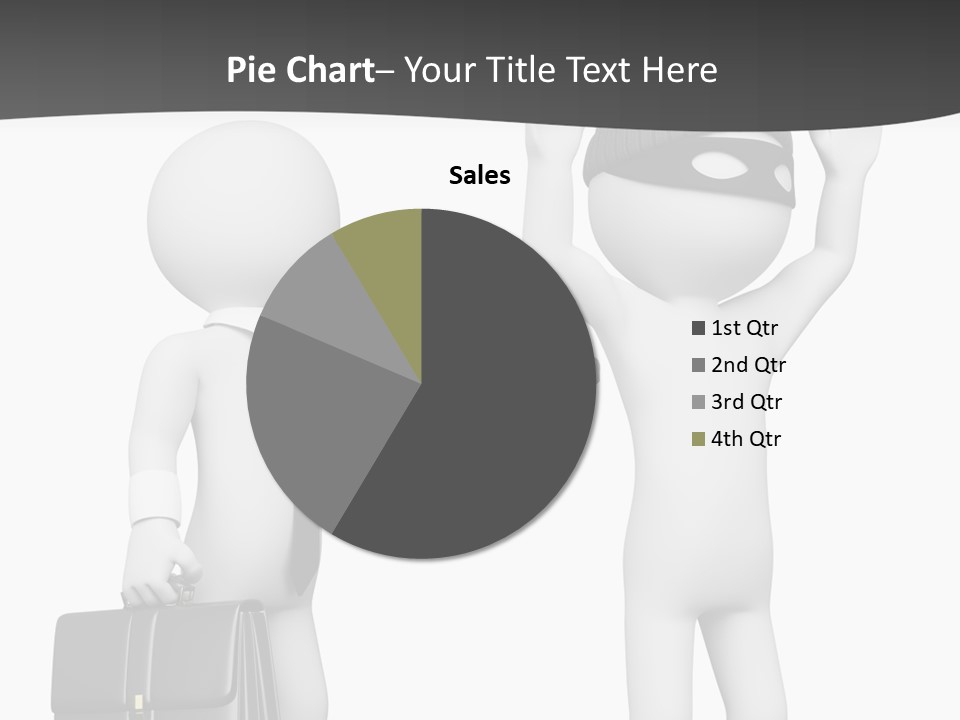 Isolated Render White PowerPoint Template