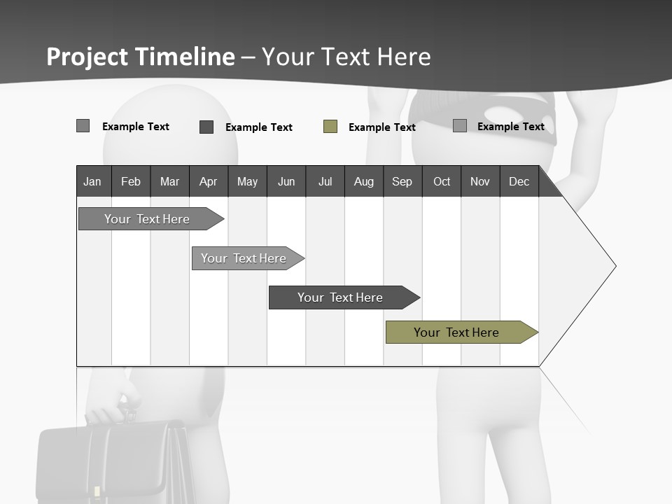 Isolated Render White PowerPoint Template
