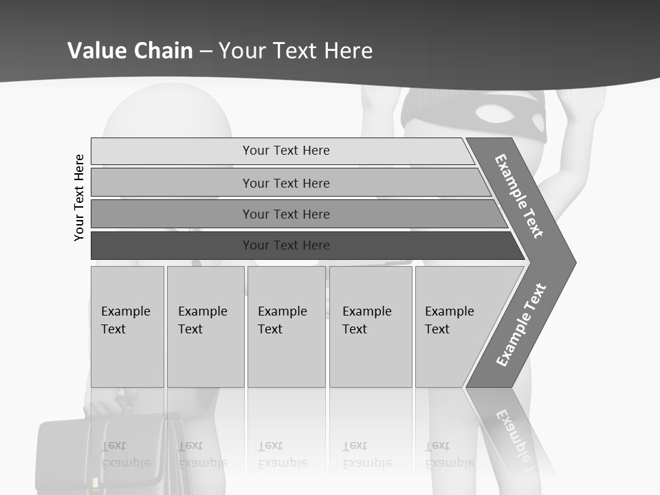 Isolated Render White PowerPoint Template