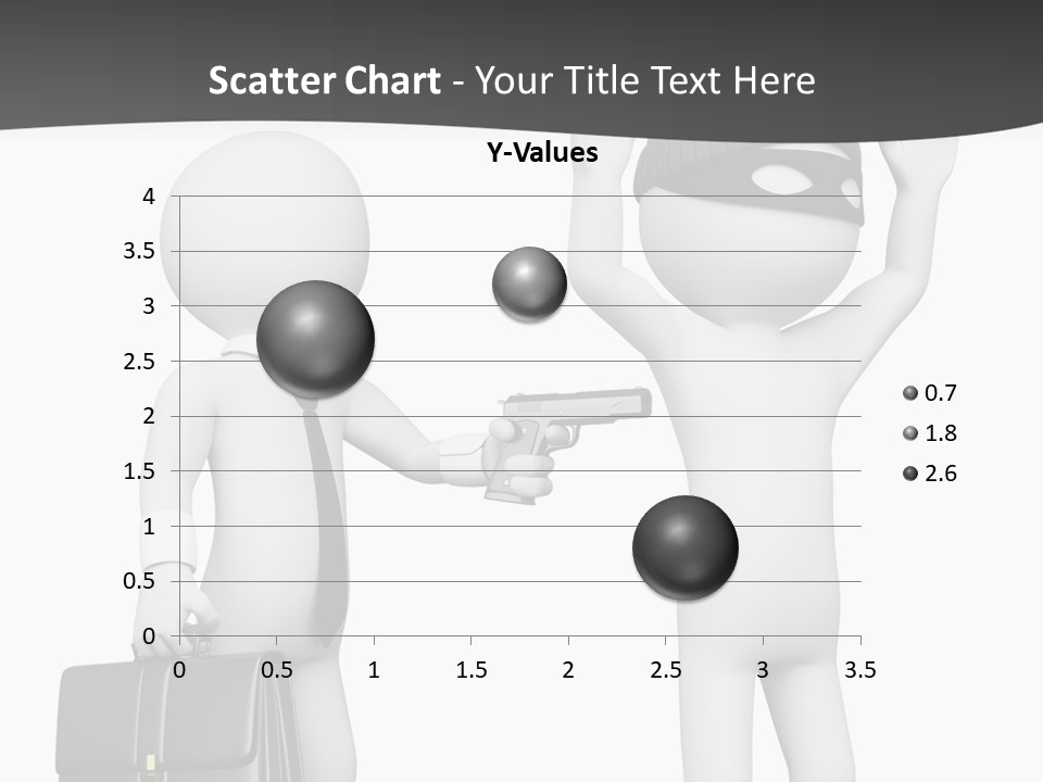 Isolated Render White PowerPoint Template