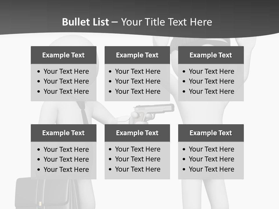 Isolated Render White PowerPoint Template