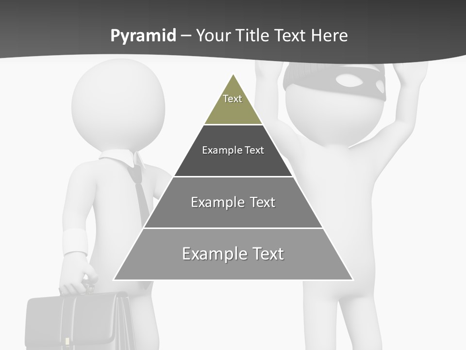 Isolated Render White PowerPoint Template