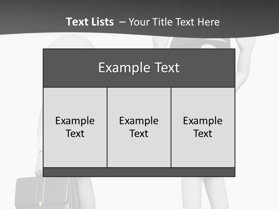 Isolated Render White PowerPoint Template
