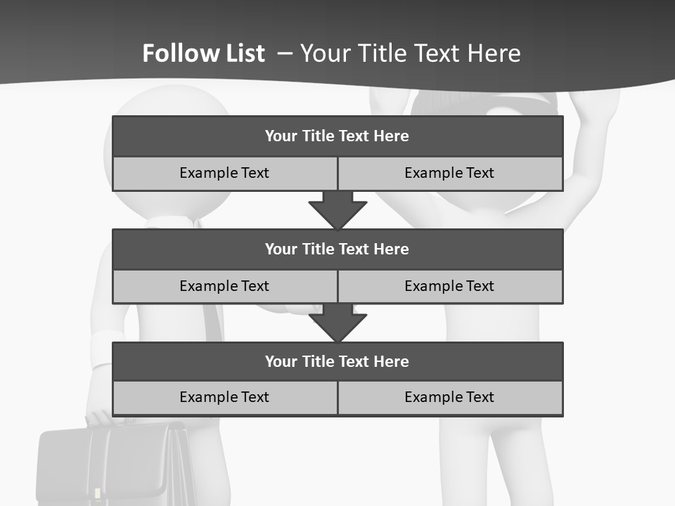 Isolated Render White PowerPoint Template