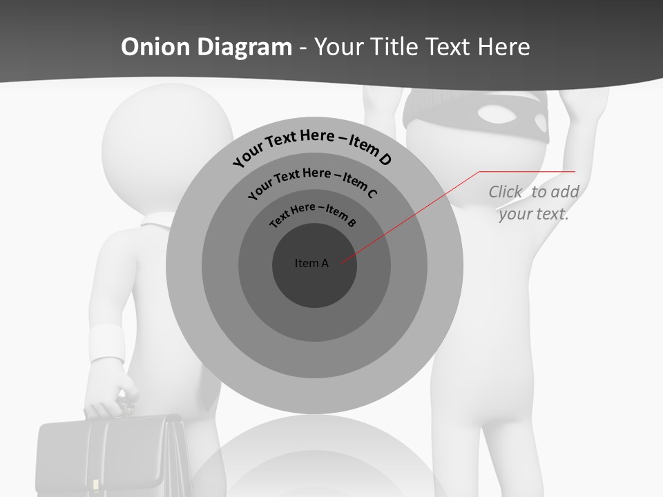 Isolated Render White PowerPoint Template