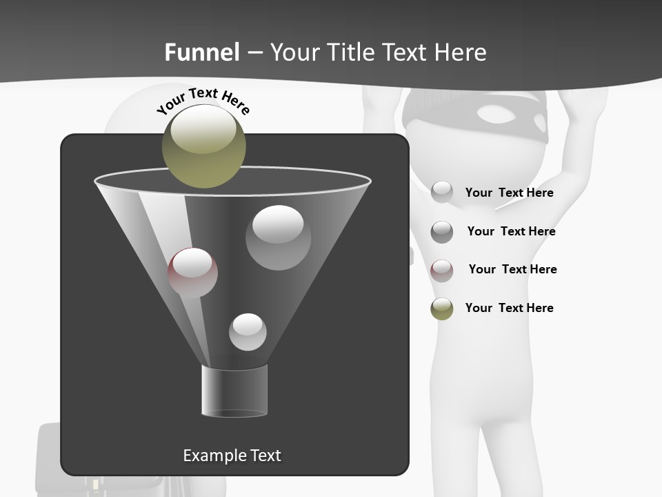 Isolated Render White PowerPoint Template