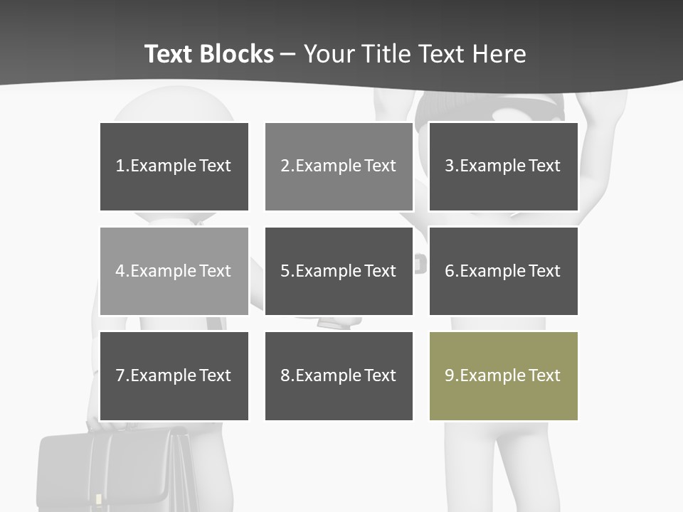 Isolated Render White PowerPoint Template