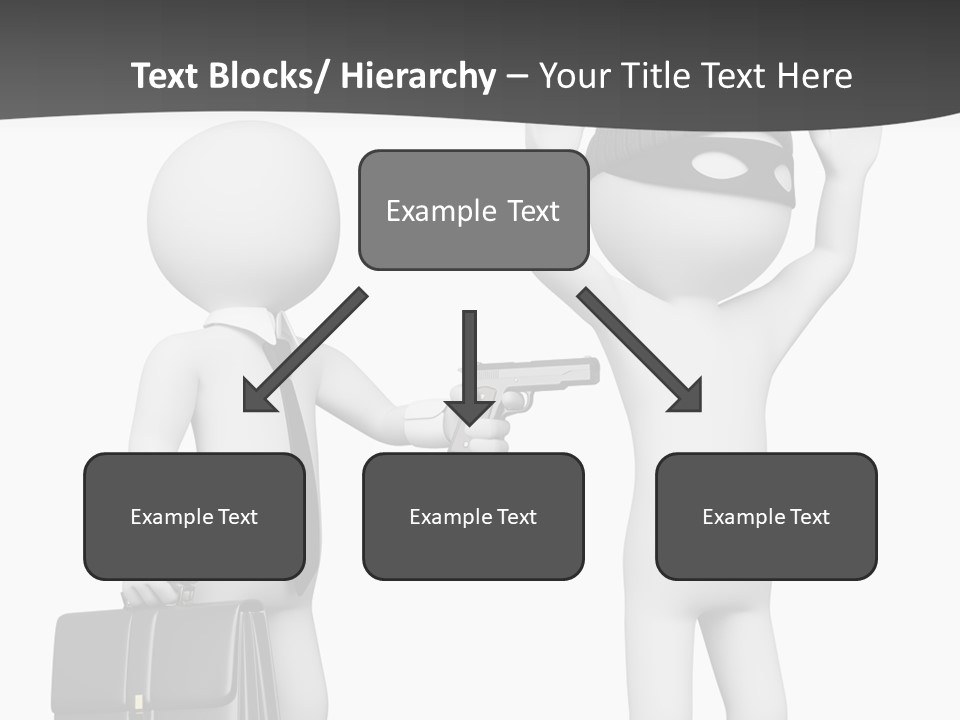 Isolated Render White PowerPoint Template