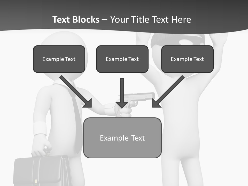 Isolated Render White PowerPoint Template