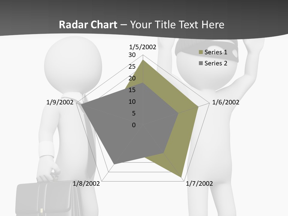 Isolated Render White PowerPoint Template