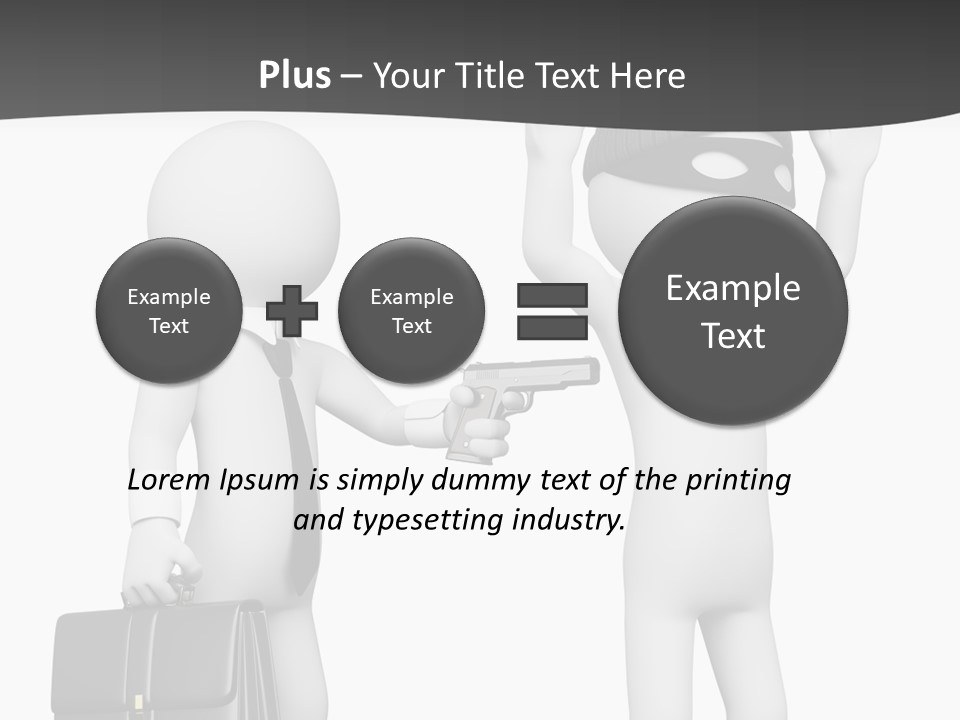Isolated Render White PowerPoint Template