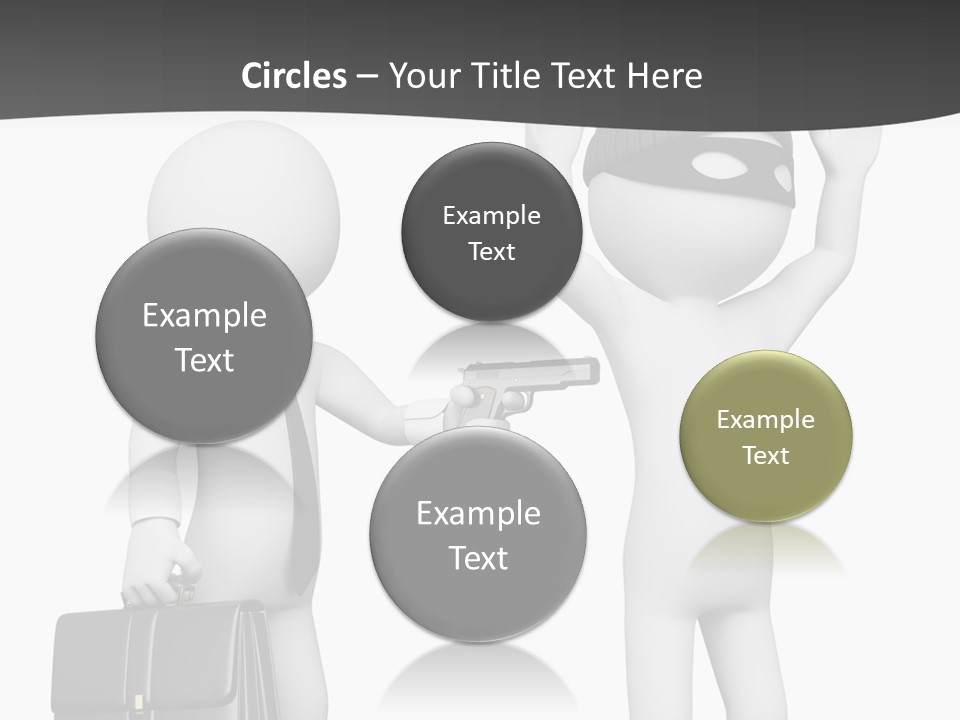 Isolated Render White PowerPoint Template