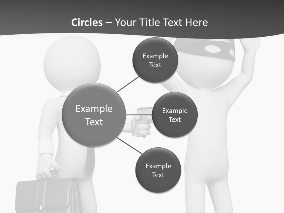 Isolated Render White PowerPoint Template