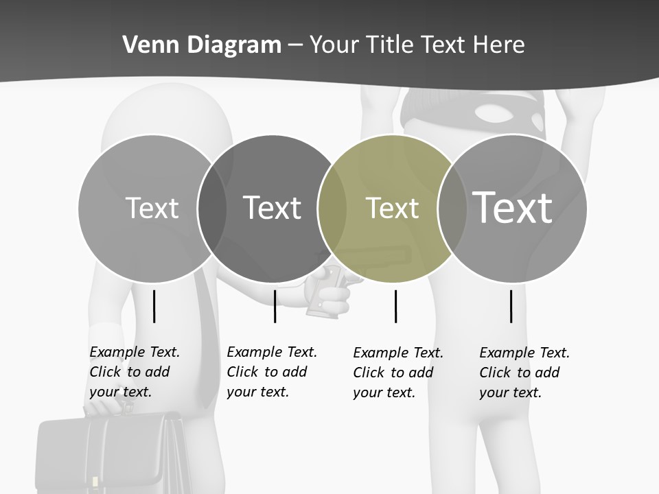 Isolated Render White PowerPoint Template