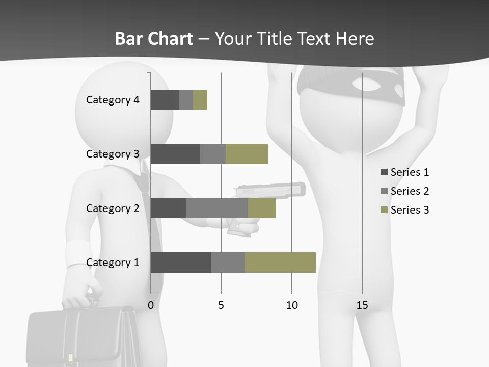 Isolated Render White PowerPoint Template