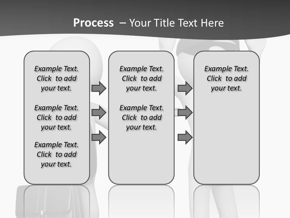 Isolated Render White PowerPoint Template