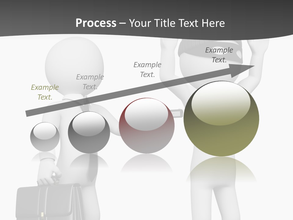 Isolated Render White PowerPoint Template