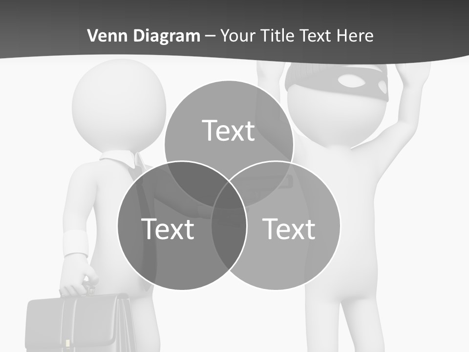 Isolated Render White PowerPoint Template