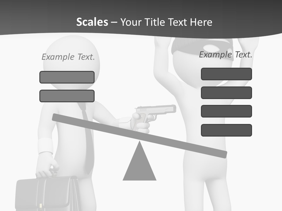 Isolated Render White PowerPoint Template