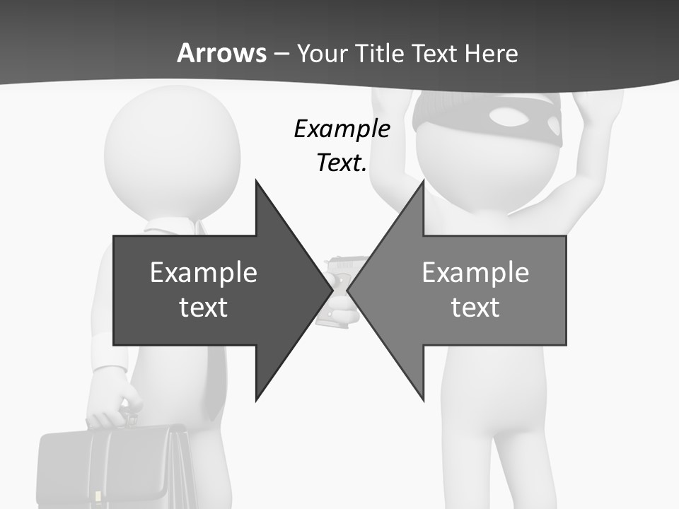 Isolated Render White PowerPoint Template