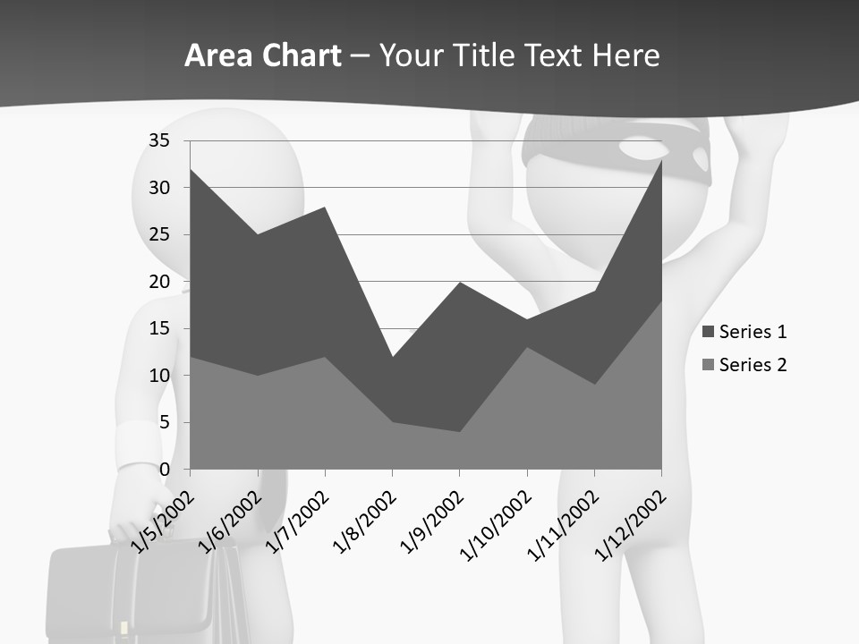 Isolated Render White PowerPoint Template