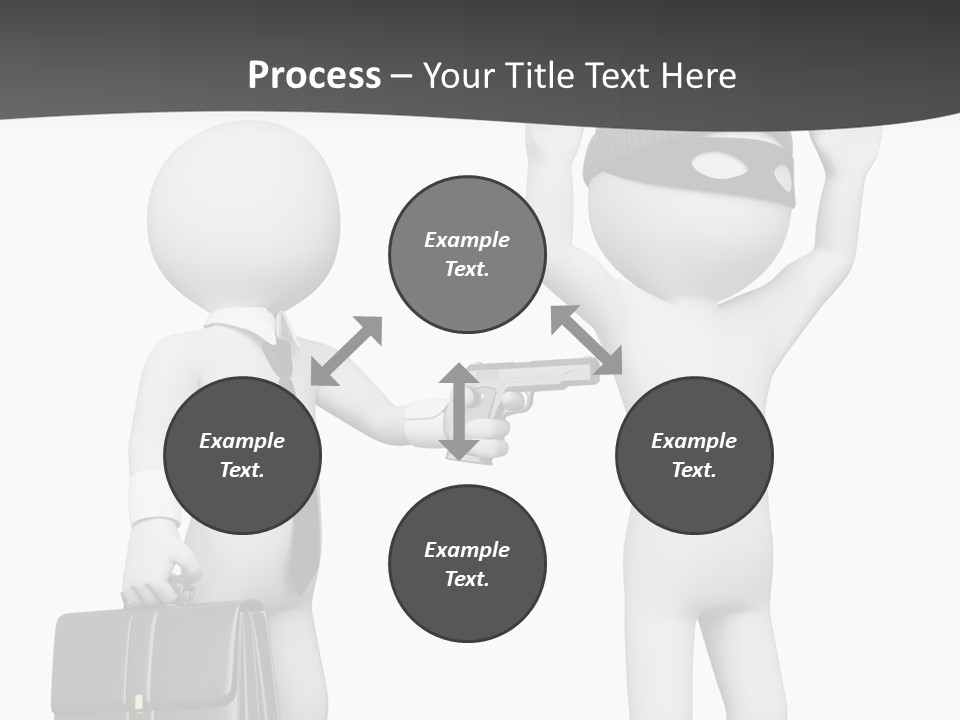 Isolated Render White PowerPoint Template
