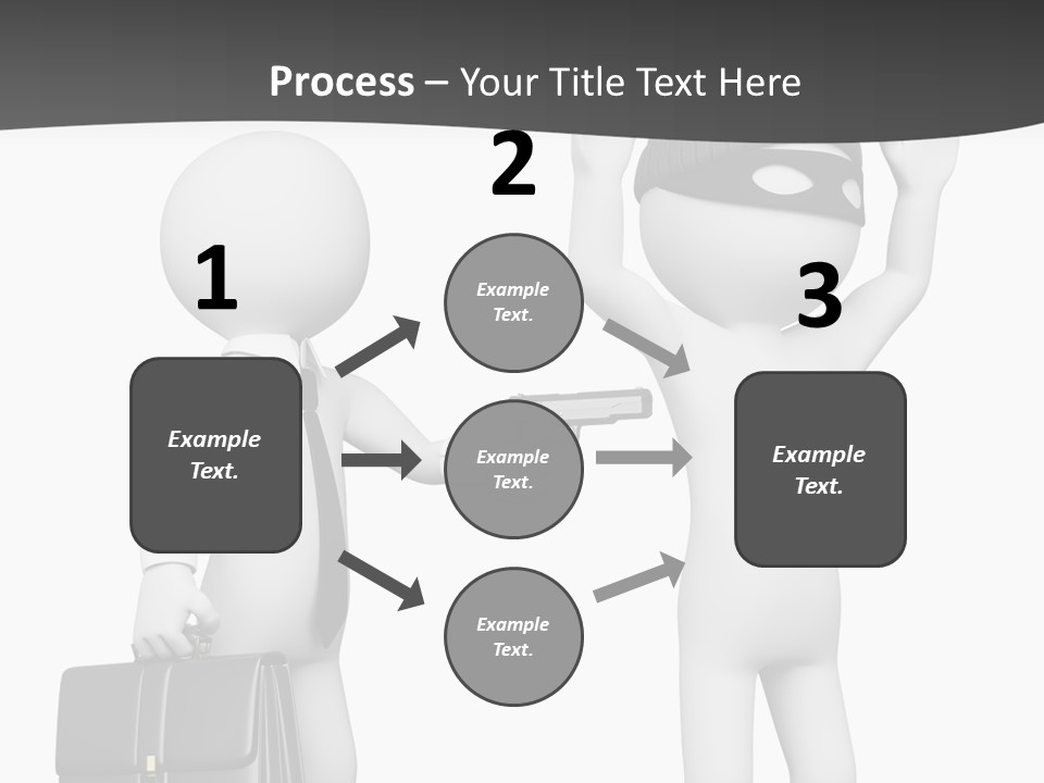 Isolated Render White PowerPoint Template
