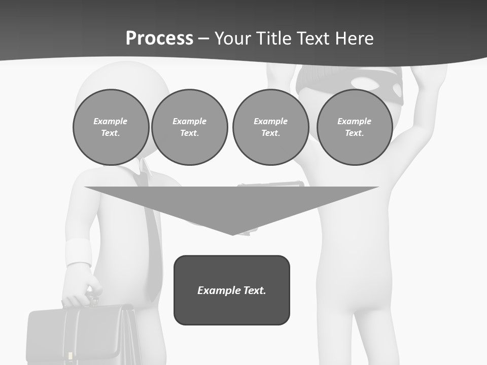 Isolated Render White PowerPoint Template