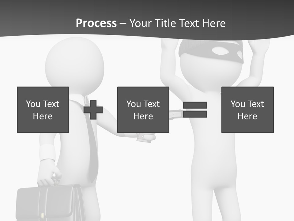 Isolated Render White PowerPoint Template