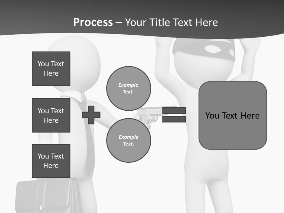 Isolated Render White PowerPoint Template