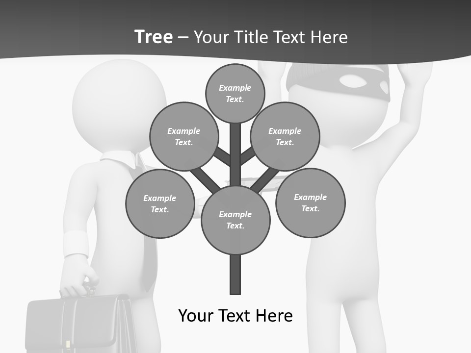 Isolated Render White PowerPoint Template